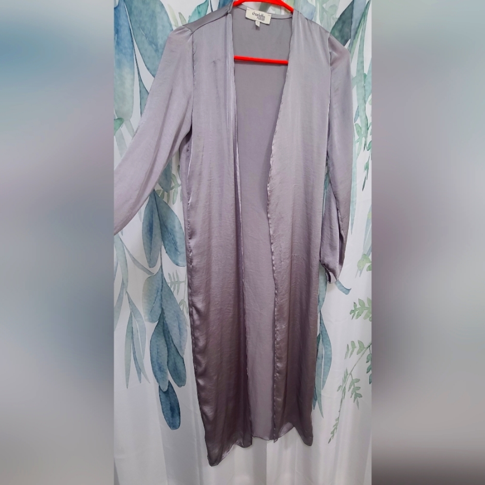 Silver dust long kimono